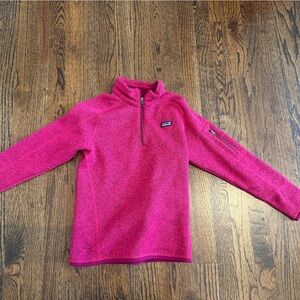 Patagonia Girls Magenta Fleece Pullover size large